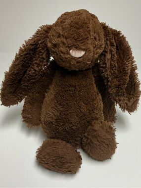 Jellycat London Chocolate Brown Bashful Medium Bunny Plush - Retired